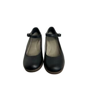 Dansko Women's Deena Mary Jane Black Waterproof Tumbled Leather Sz 36 /5.5- 6